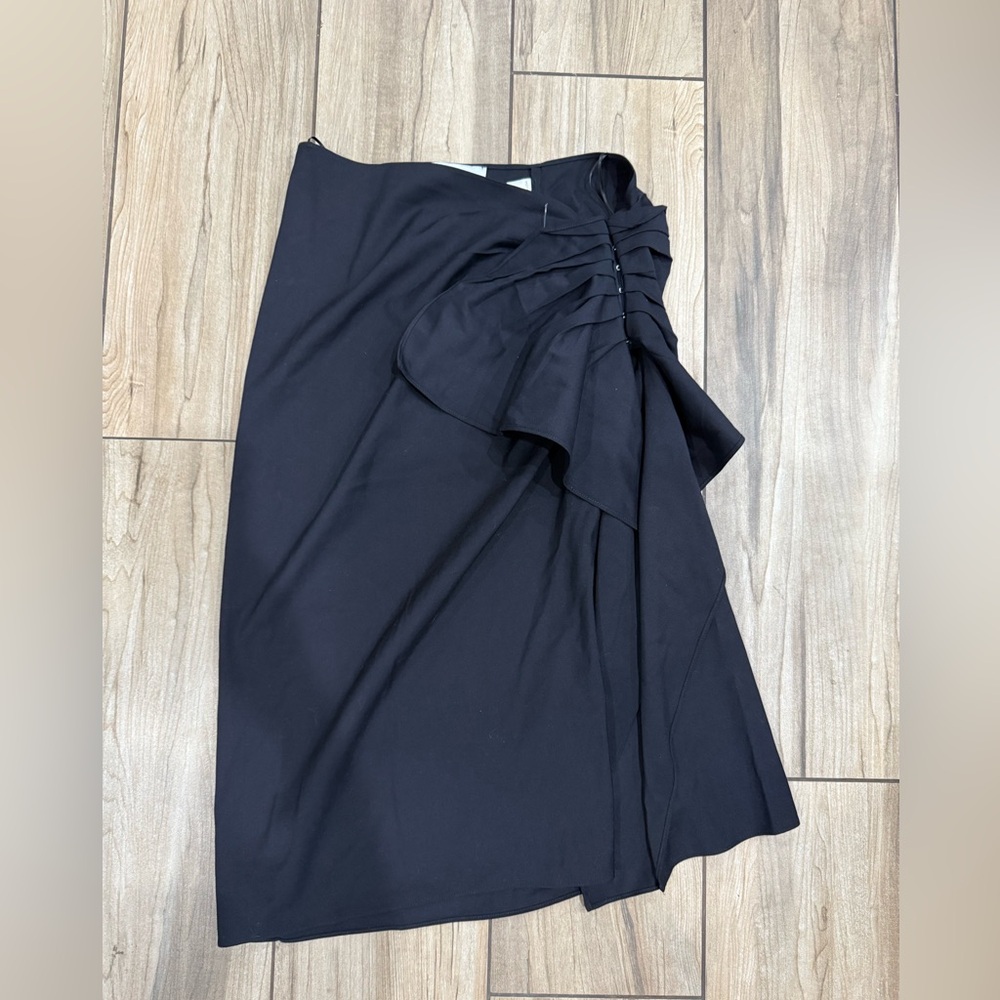 New! Mother of All Colette Midi Skirt in Black Sz Small $490 - Picture 6 of 8